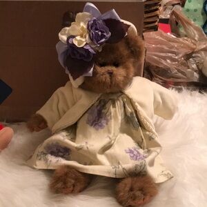 Floral Dress Teddy Bear with Hat